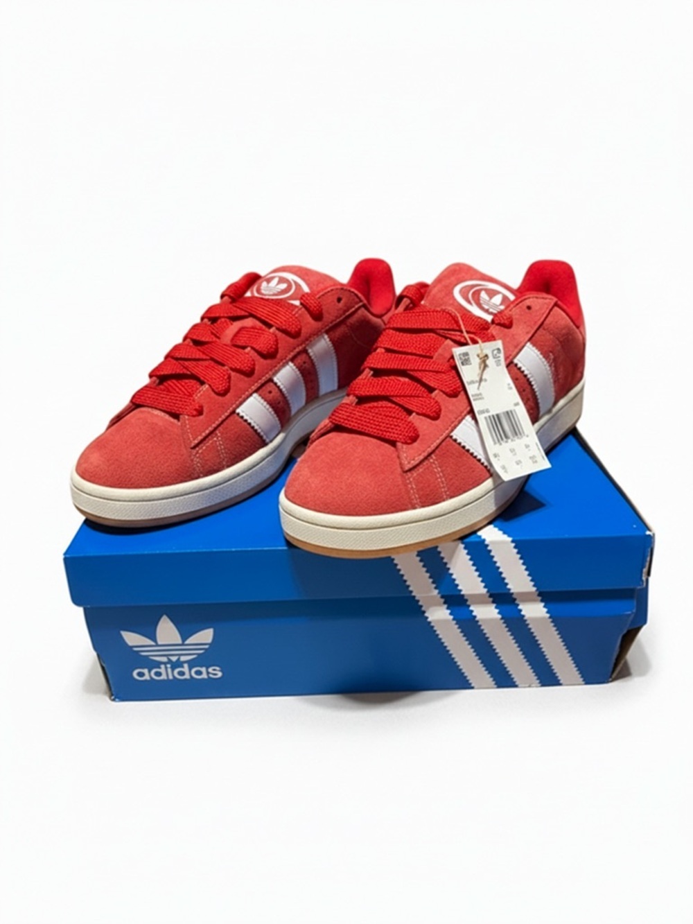 Adidas Campus Red Suede Sneakers Men’s Size 10 New Extra Laces Classic Shoes